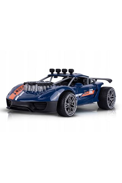 Glow Goods Remote-Controlled Racing Car, Modern Design, Blue