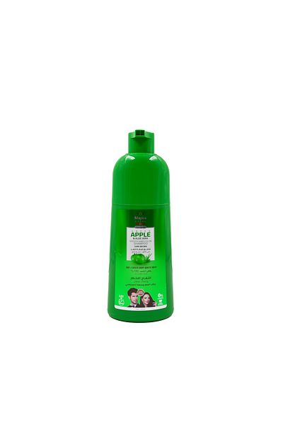 Majica Magica Green Apple & Aloe Vera Hair Dye Shampoo - Dark Brown - 420ml