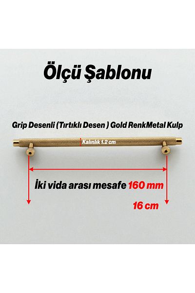 Badem10 Mâner metalic Martin Gold 160 mm Sertar de mobilier Dulap de bucătărie Dulap Mânere moderne pentru uși Model