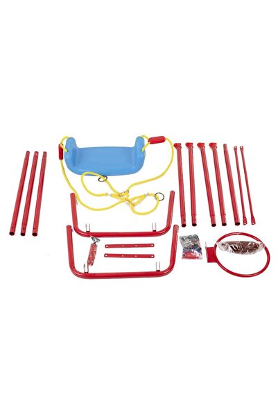 IMK Leagan pentru copii cu cadru metalic, cos de baschet si minge iMK, sarcina maxima pana la 80 kg