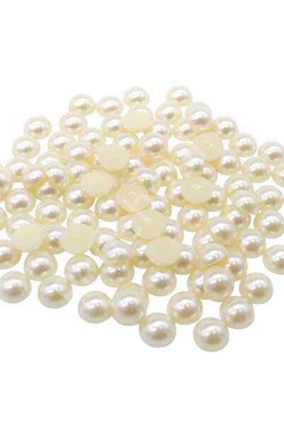 kalben accessories خرز لؤلؤ نصف بلاستيك بلون كريمي 10 ملم (200 قطعة)