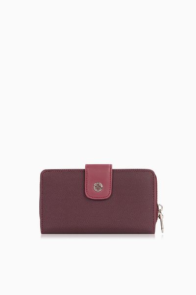CENGİZ PAKEL Cengiz Pakel Medium Size Women's Wallet with Snap Detail – 65298L - Plum