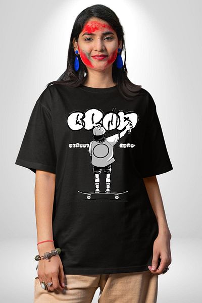 Angemiel Non-Real Magic Solutions Magic and Belief Black Oversize Women Men Front Printed T-Shirt