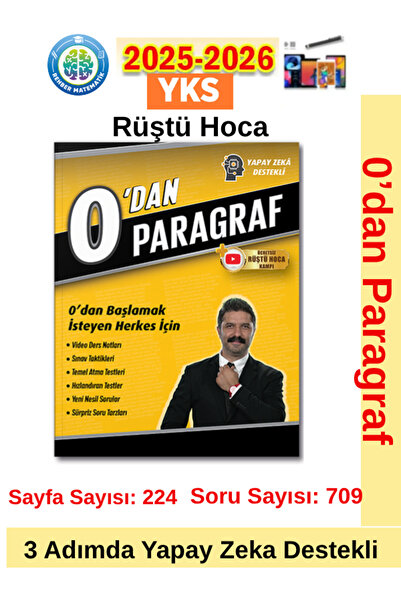 Fenomen Yayıncılık Rehber Matematik Güncel Rüştü Hoca O dan Başlayanlar Paragraf Video Anlatımlı Soru Bankası