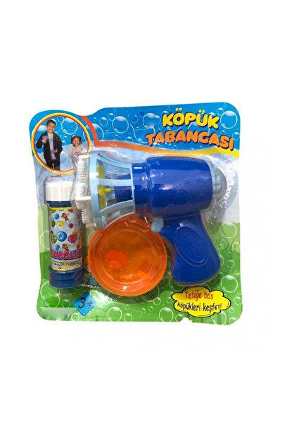 Ayver Çok Delikli Pilli Köpük Atan Baloncuk Çıkaran Tabanca Oyuncağı Bubble Gun