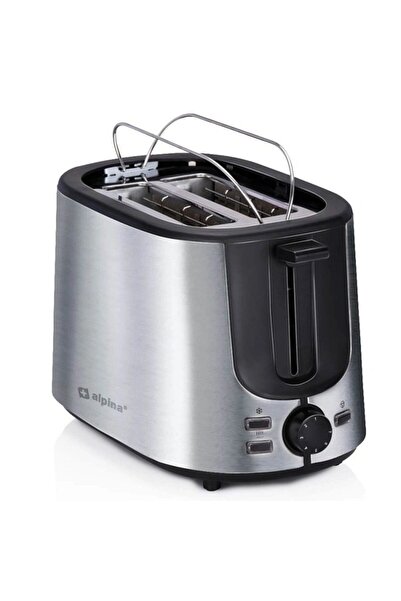 Alpina Toaster Stainless Steel, 2 Slices, 1000W
