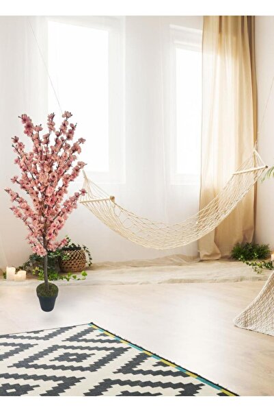 Nettenevime Yapay Ağaç Pembe Pastel Japon Kiraz Çiçeği Bahardalı Ağacı Sakura Çiçeği Çalılı 125cm