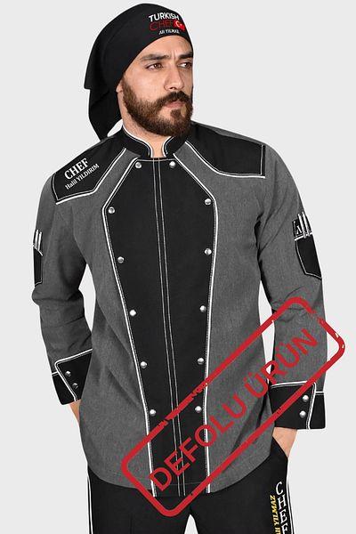 Üniformanya ATENTIE ! ARTICOL CU EROARE MICA I Nume Cadou Jachetă de bucătar Jachetă de bucătar Îmbrăcăminte de bucătar Tricou de bucătar