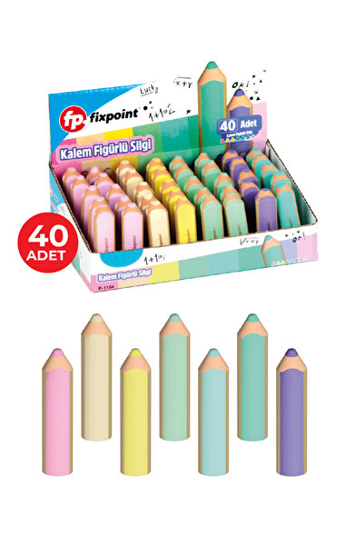 FixPoint Silgi Kalem Figürlü P-1154 40lı