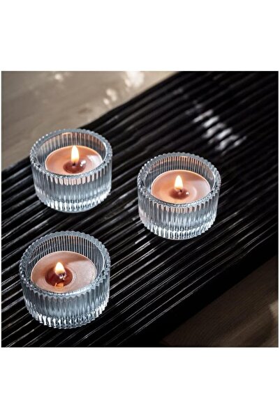 IKEA BC233 ENSTAKA Mini Scented Candle Tealight Gray Candle, Aromatherapy