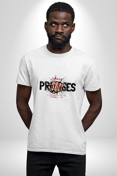 Angemiel Keep Your Lies, Break Your Promises! White Oversize Women's Men's Front Printed T-Shirt