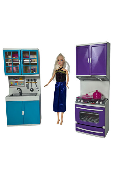 RAF Store Karlar Ülkesi Lavabolu Fırınlı Oyuncak Model Bebek Seti