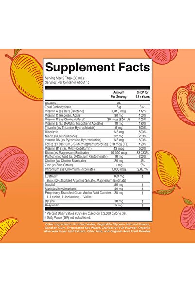 Maryruth's MaryRuth Organics Liquid Multivitamin Lustriva Hair Growth for Women - 15.22 Fl Oz