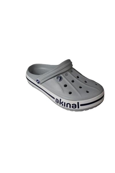 Akınal Bella Akinal Bella Men's Gray Pool Garden Nurse Slippers Sandals