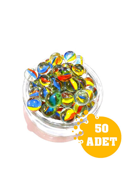 Ayver 50'li Nostaljik Bilye Misket Oyuncak Cam Çocuk Oyun Misketi