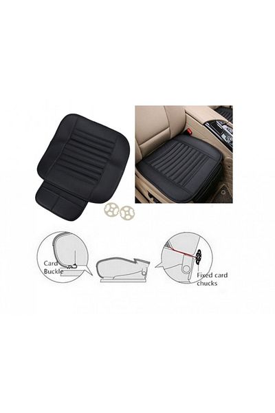 CED AUTO TRADE Individual Car Seat Cover For The Front Seat, -leather 50x50 Cm, Black