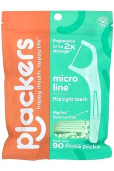 Plackers Dental Flossers Micro Mint - 90 Count