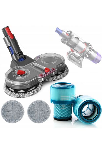 Rosfix Set accesorii aspirator Dyson V7-V15: Mop, Filtre & Șervețele 2x