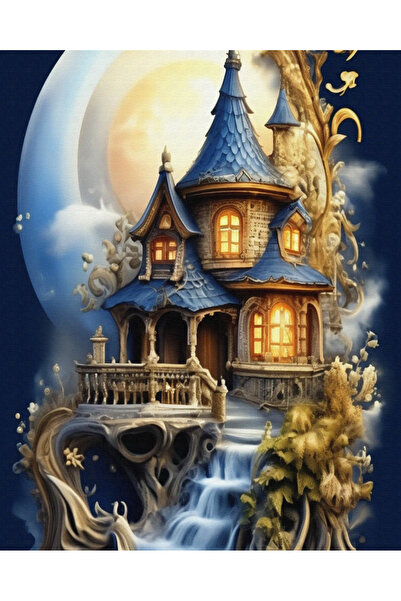 İZSA HOBİ Sayılarla Boyama Hobi Seti 40x50 Çerçeveli Numaralı Tuval Fırça Boy...