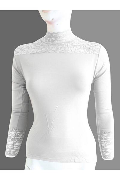 Altınay Women's Body with Sleeves and Collar Lace 440