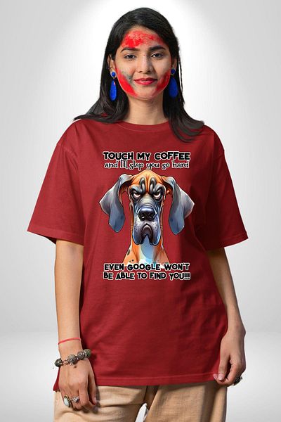 Angemiel Google Can'T Even Find My Coffee Mixer! Red Oversize Women's Men's Front Printed T-Shirt