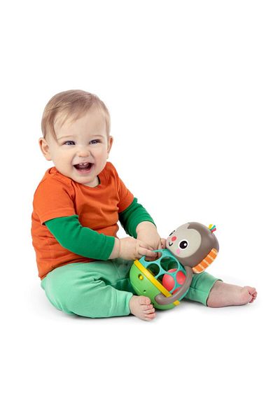 Bright Starts Grab & Giggle Monkey Multi-Sensory Toy, 6-36 Months