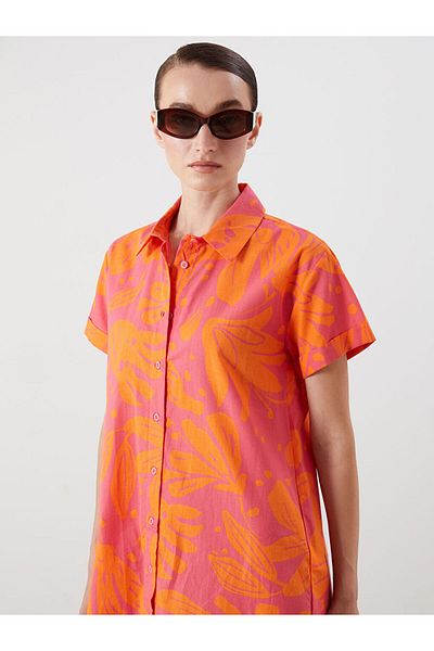 LC Waikiki Mixed Pattern Shirt Dress