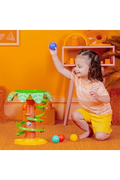 Bright Starts Tropical Twirl Ball Play Toy, 6-36 Months