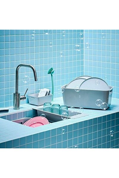 IKEA Digital Shoppy SVAMPIG Sponge, Grey-White, 3 Pack