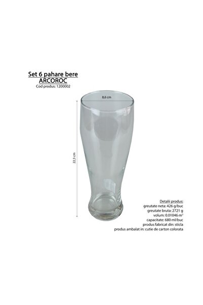 gogiva Beer glass set, 6 pcs