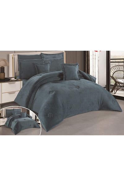 Red Rose Winter double comforter set, 8-piece bed sheet, luxurious and elegant to decorate your room