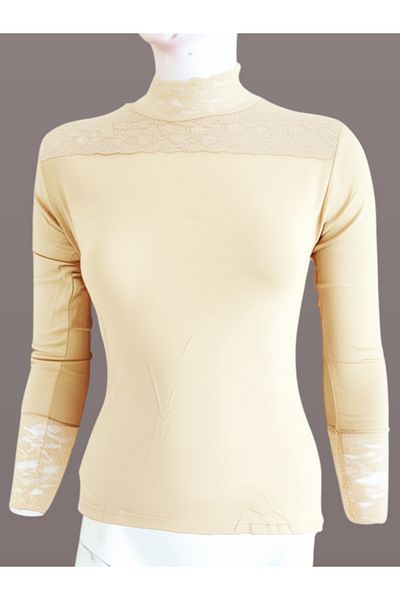 Altınay Women's Body with Sleeves and Collar Lace 440