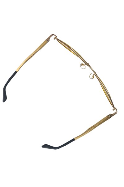 Globalport Retail Men's sunglasses, Aviator, polarized UV400, Gold aluminum frame, Yellow lenses