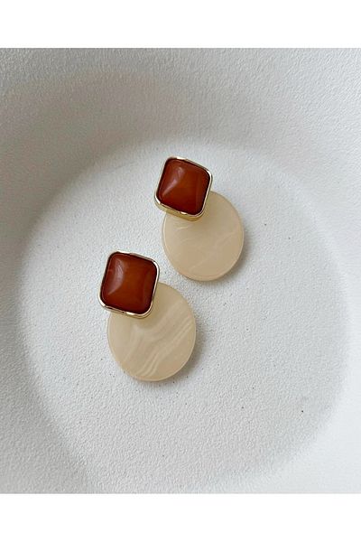 mos&more Cream Light Women's Earrings