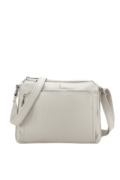 SOFILINE Geantă Camelia 124 gri din piele naturală