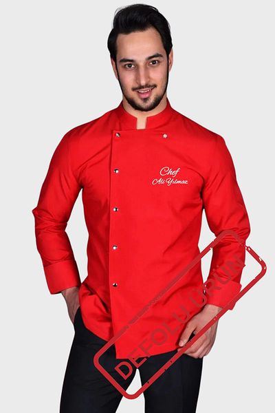 Üniformanya ATENTIE ! ARTICOL CU EROARE MICA I Nume Cadou Jachetă de bucătar Jachetă de bucătar Îmbrăcăminte de bucătar Tricou de bucătar