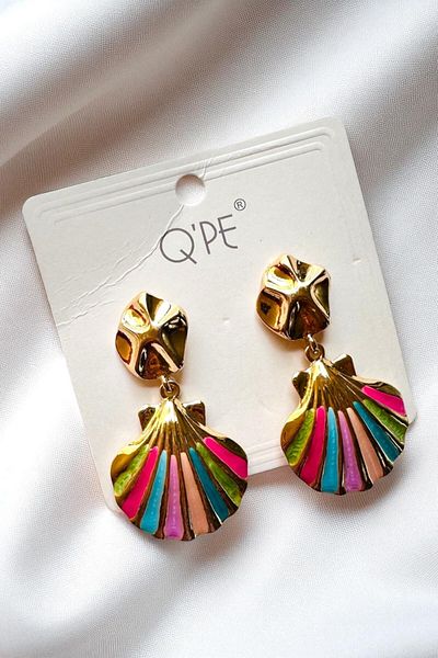 PETEK AKSESUAR Sea Sea Star Mussels Reef Earrings
