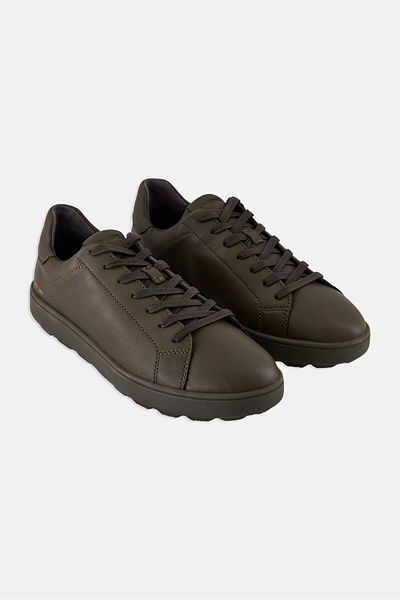 Geox Men Spherica Ecub Lace Up Shoes, Army Green