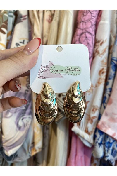 karpuzbutiks Gold Vip Earrings 7