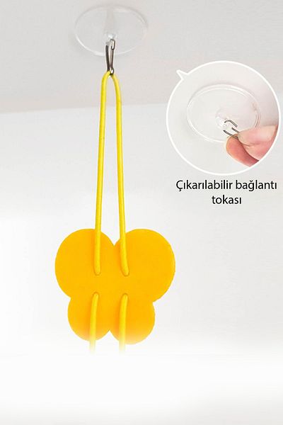 Fresh Moon Rattle Cat Toy Elastic Butterfly Pattern Fishing Rod Toy Fun Activity Drawstring Cat Game