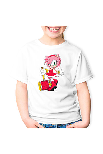 OEM Tricou copii Sonic Amy Rose Atleta Alergatoare