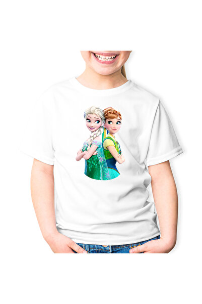 OEM Tricou copii Disney Elsa Frozen Ana Artwork