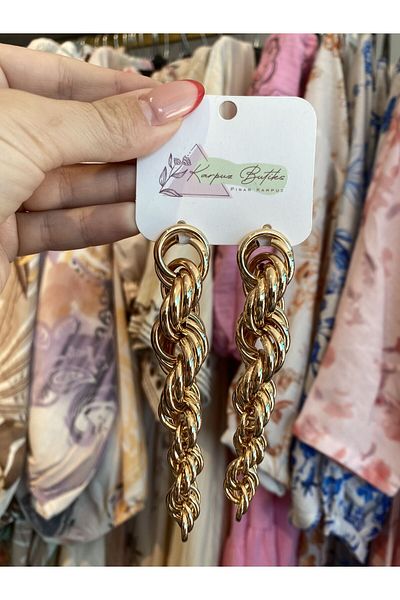 karpuzbutiks Gold Vip Earrings 6