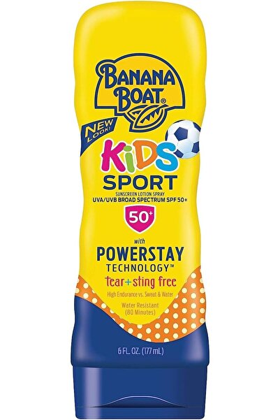 Banana Boat واقي شمس للأطفال بعامل حماية من الشمس 50، 6 أونصة سائلة