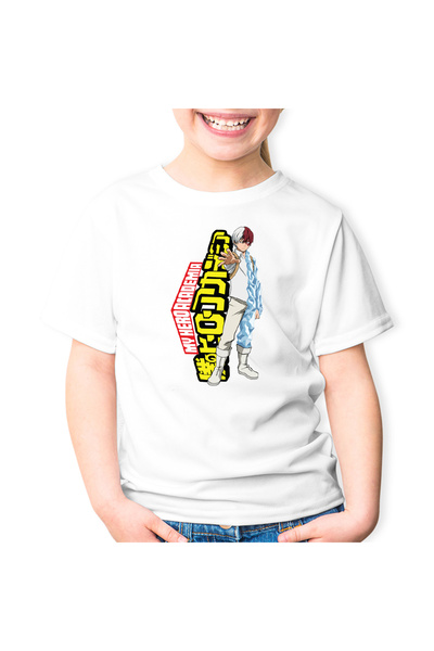 OEM Детска тениска Манга Супергерой Тодороки Герой Академия Аниме