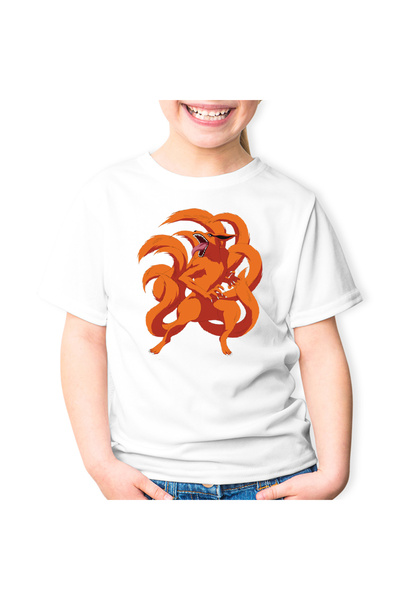 OEM Tricou copii Naruto Nine Tailed Vulpe Dragon Anime