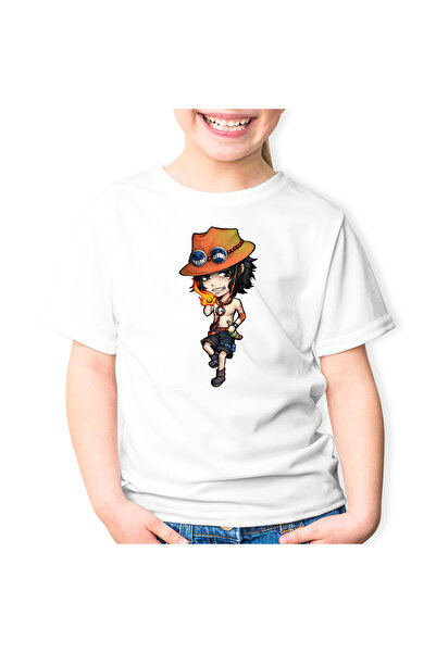 OEM Παιδικό T-shirt Portgas D Ace One Piece Chibi Anime