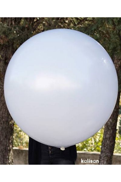 Çemrek Süs Parti Kalisan 36 Inch Balloon Jumbo Balloon White 2 Pieces