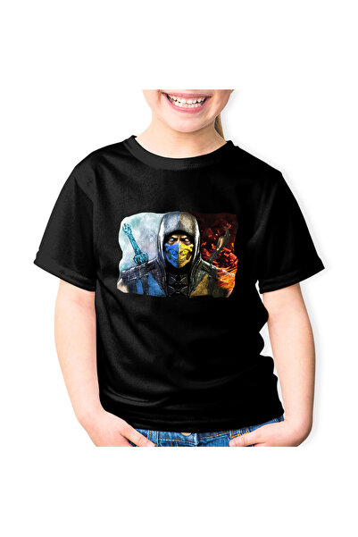 OEM Tricou copii Mortal Kombat Twin Swords Scorpion Action