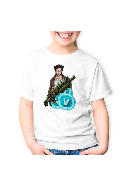 OEM Tricou copii Wolverine Logan Fortnite VBucks Epic